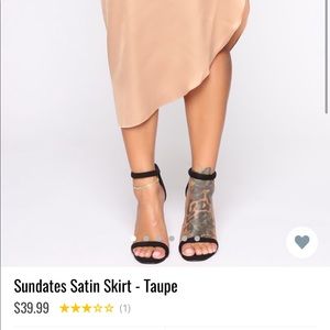 Beautiful Long Satin Skirt